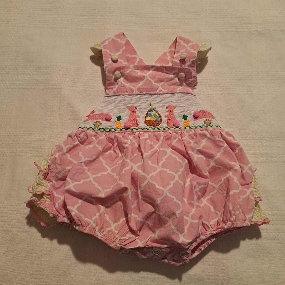 Lil Cactus bunny bubble romper 6-12 months